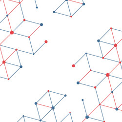 modern technology with square mesh vector image