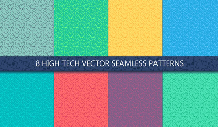 computer processor chip seamless pattern vector image