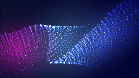 dynamic abstract liquid flow particles background vector image