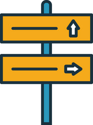 pointer icon simple element from tourism icons vector image