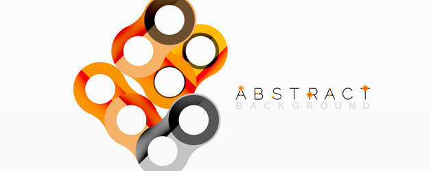 abstract geometric pattern with interlocking vector image
