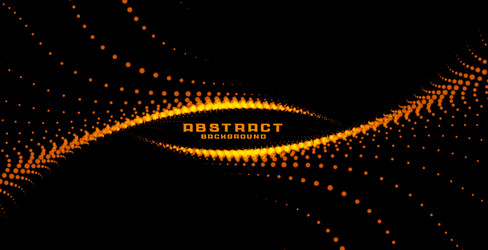 abstract glowing particles in swirl style vector image