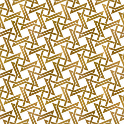 abstract repeatable background of golden twisted vector image
