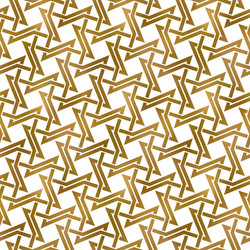 abstract repeatable background of golden twisted vector