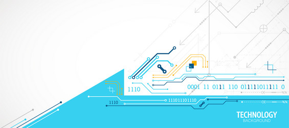 abstract technology circuit board communication vector image