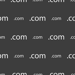domain com sign icon top-level internet vector image