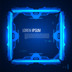 futuristic graphic user interface vector image