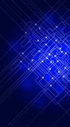 digital data flow background big technology vector image