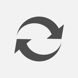 loading icon reload sign isolated on white vector image