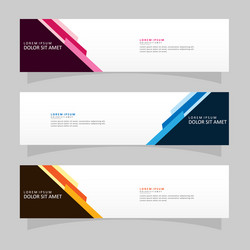 abstract design banner web template vector image