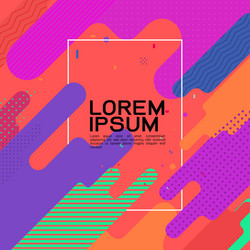 abstract flat dynamic colorful background design vector image