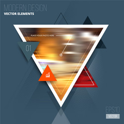 abstract geometric triangle pattern vector image