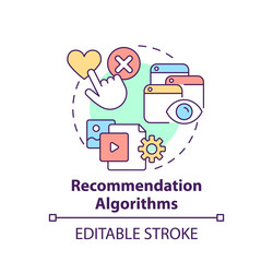 Recommendation Algorithm Icon vector image