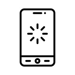 loading screen icon mobile application vector image