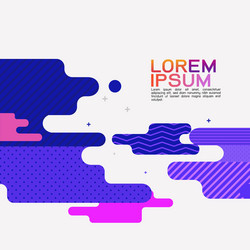Abstract flat dynamic background design movement Vector Image