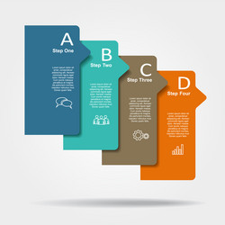 Infographic template can be used for workflow vector