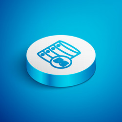isometric line server 5g new wireless internet vector image