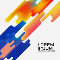 abstract flat dynamic colorful background design vector image