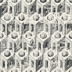 seamless pattern on the theme of old architecture vector image