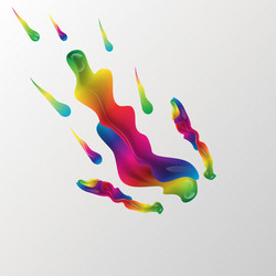 abstract colorful background color flow vector image