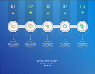 Abstract element for business strategy in stages vector