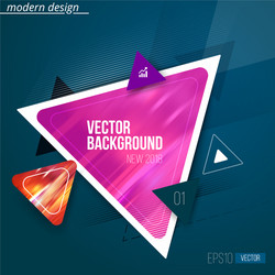 abstract geometric triangle pattern vector image