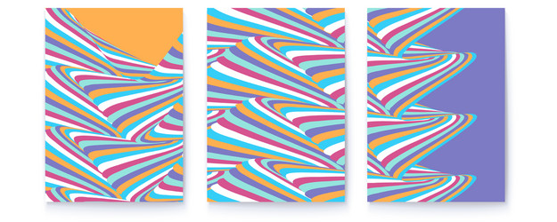 psychedelic abstract pattern on colorful vector image
