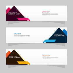 abstract design banner web template vector image