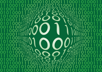 Digital Code Stream vector image