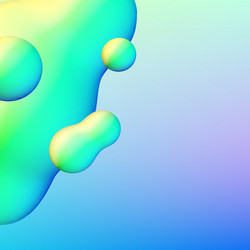fluid design liquid blobs with vibrant intense vector image