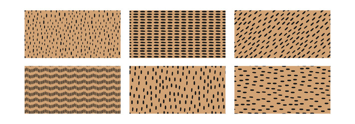 hand drawn small dash pattern brush blobs vector image