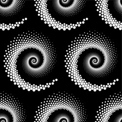 Design seamless spiral dots pattern vector