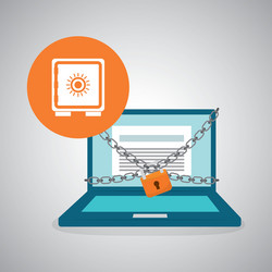 security system design warning and technology vector image