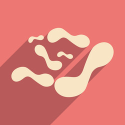 flat with shadow concept and mobile application vector image