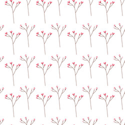 seamless pattern of abstract flowering spring vector image