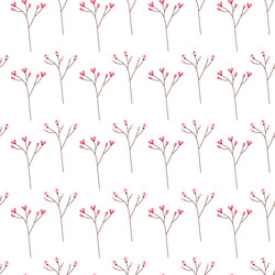 Seamless pattern of abstract flowering spring vector