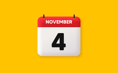 4th day of the month icon event schedule date vector image