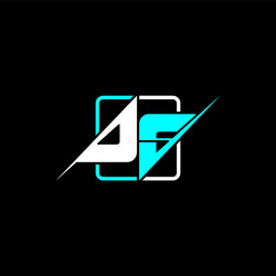initial letter d y is modern with a simple design vector image