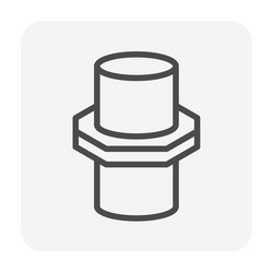 pipe fitting part vector image