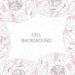 polygonal cell background vector