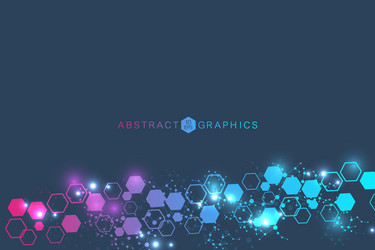 science network pattern connecting lines and dots vector image