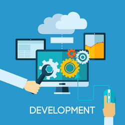 Software Development Concepts vector image