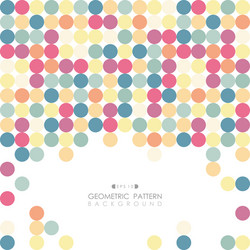 abstract colorful round cube pattern background vector image