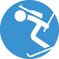 biathlon icon vector