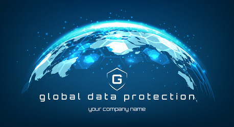 Global Data Security Network vector image