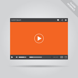 Mobile video player ui concept Royalty Free Vector Image