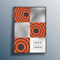 Abstract minimal design for flyer poster vector