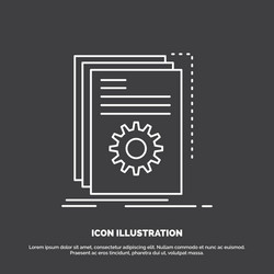 app build developer program script icon line vector image