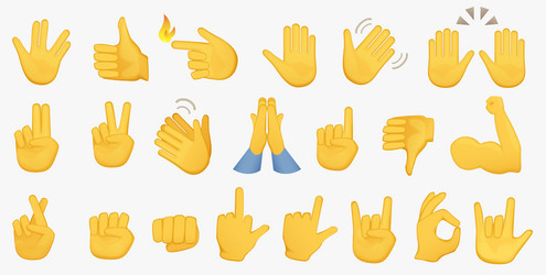 Emoji Hand Fist Emoticon Thumb Handshake Icon. Victory Fist Goodbye Vector  Symbol Royalty Free SVG, Cliparts, Vectors, and Stock Illustration. Image  189409040.