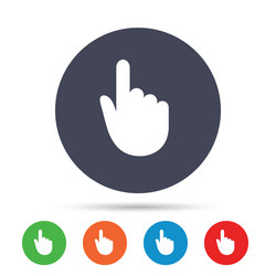 Hand cursor sign icon pointer symbol Royalty Free Vector